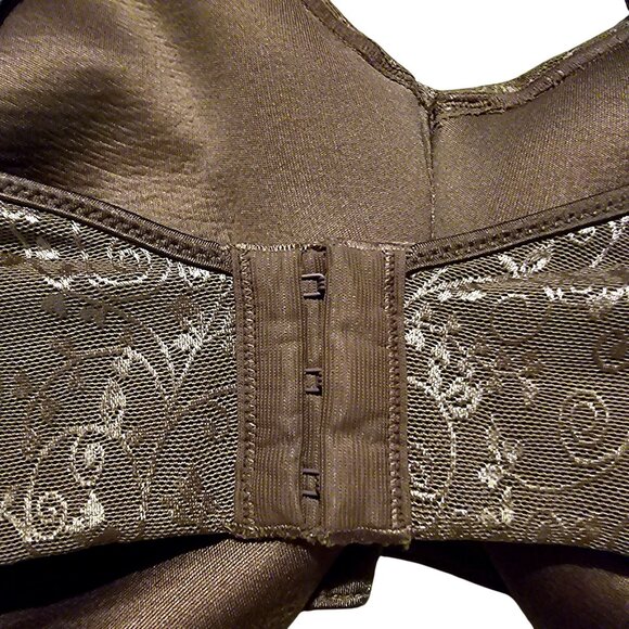 Bali Women's 42DDD Brown Underwire Bra With Lace Detail - Picture 3 of 8